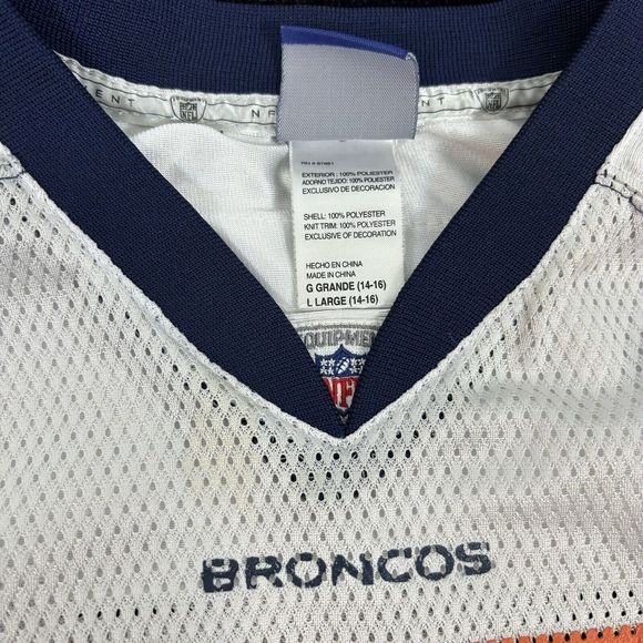 BRANDON MARSHALL DENVER BRONCOS REEBOK Retro JERSEY YOUTH Large Throwback - Picture 5 of 10